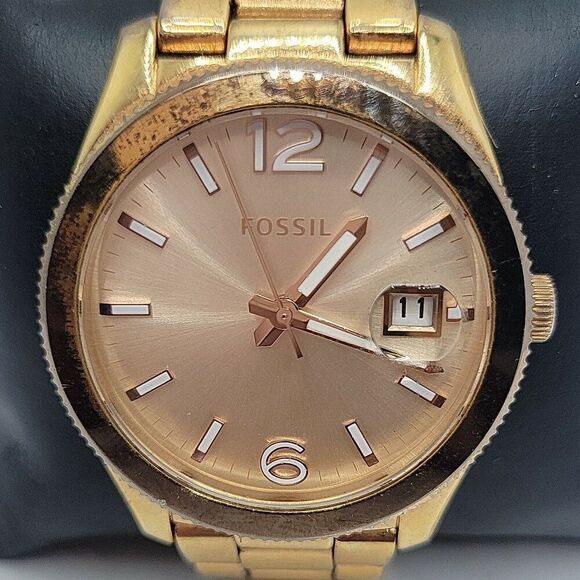 Fossil Boyfriend ES3587 Women's Stainless Steel Analog Dial Quartz Watch AM884 - Picture 1 of 11